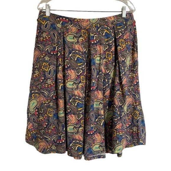 LuLaRoe Paisley Madison Skirt with Pockets - Picture 2 of 8